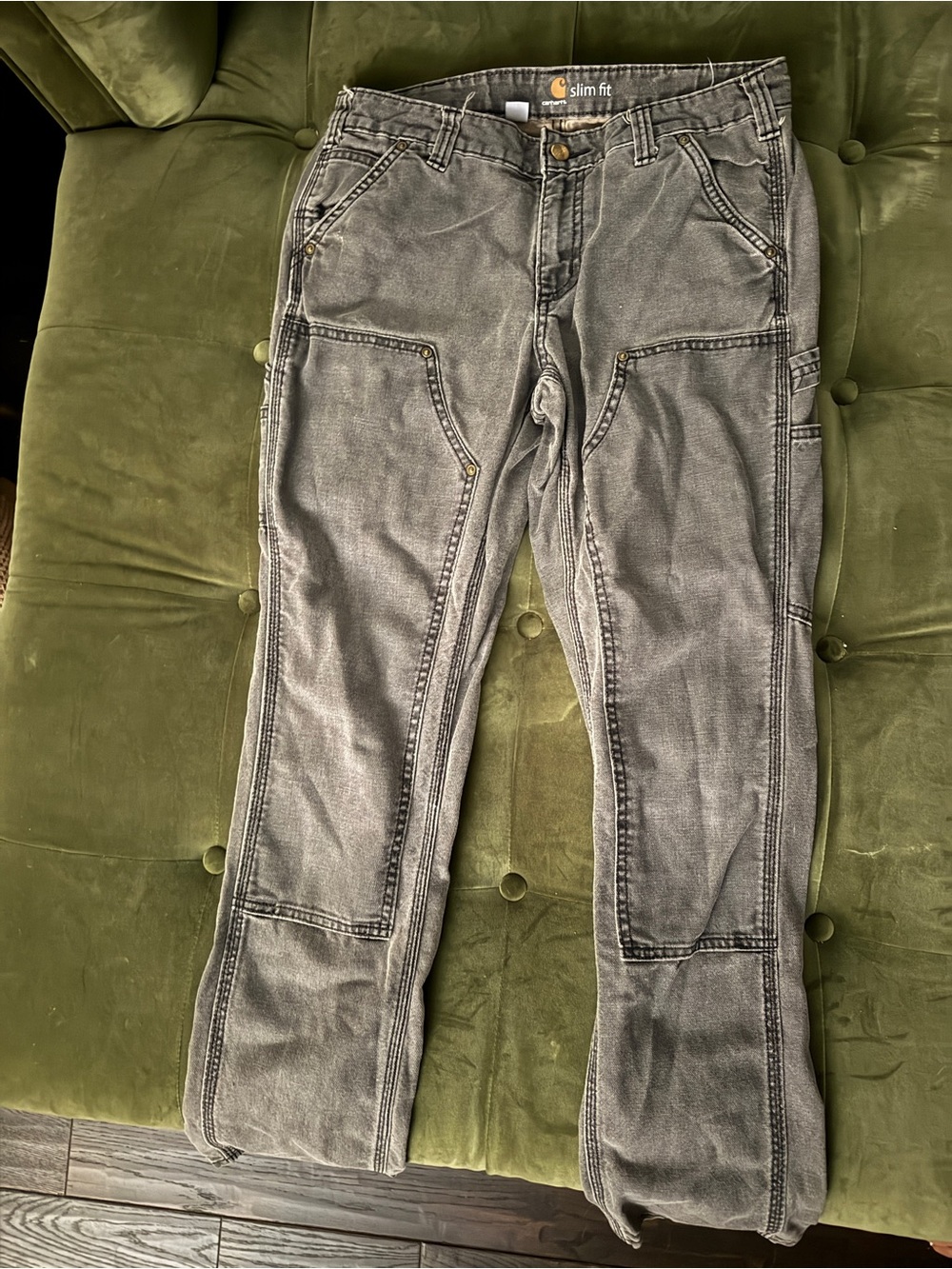 Carhartt Women’s Grey Boot Cut Carpenter Jeans